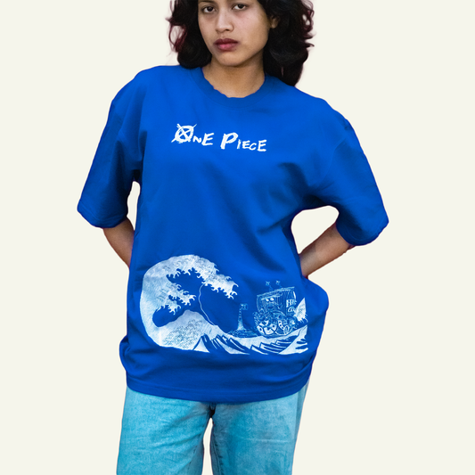 One Piece Embroidered Unisex Oversized T-shirt