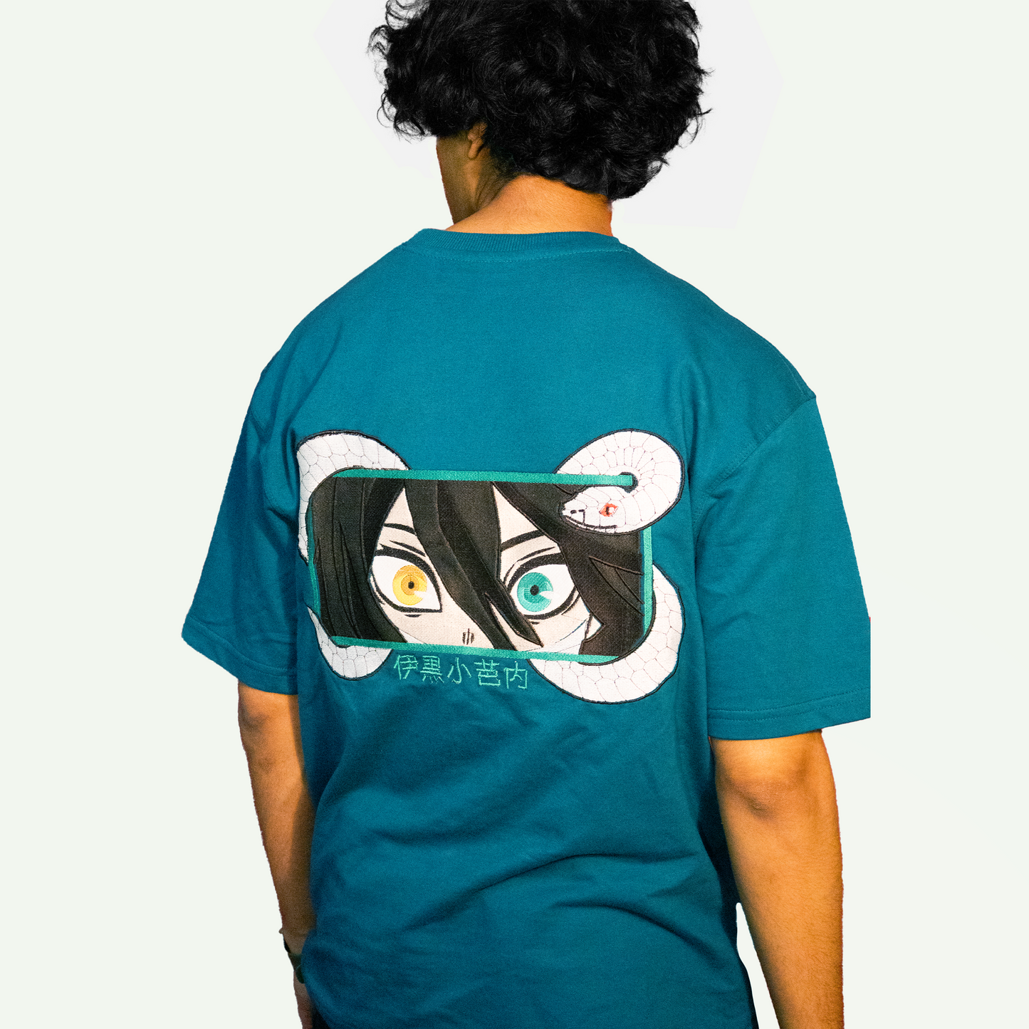 Obanai Iguro Embroidered Unisex Oversized T-shirt