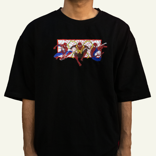 Spiderman Embroidered Unisex Oversized T-shirt