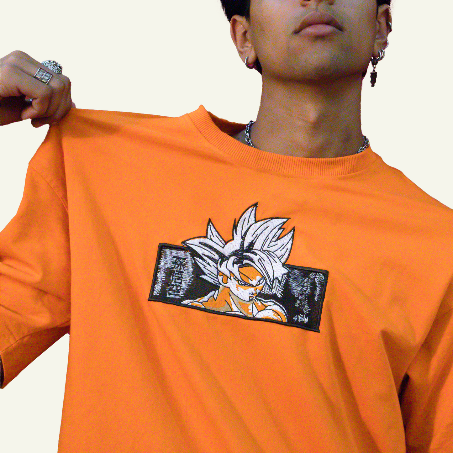 Dragon BallZ Embroidered Unisex Oversized T-shirt