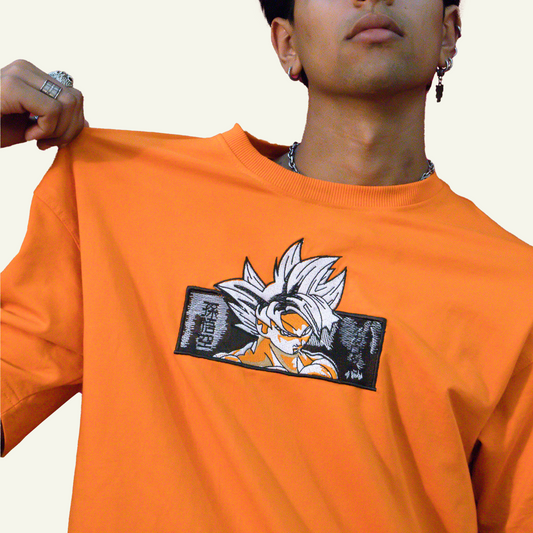 Dragon BallZ Embroidered Unisex Oversized T-shirt