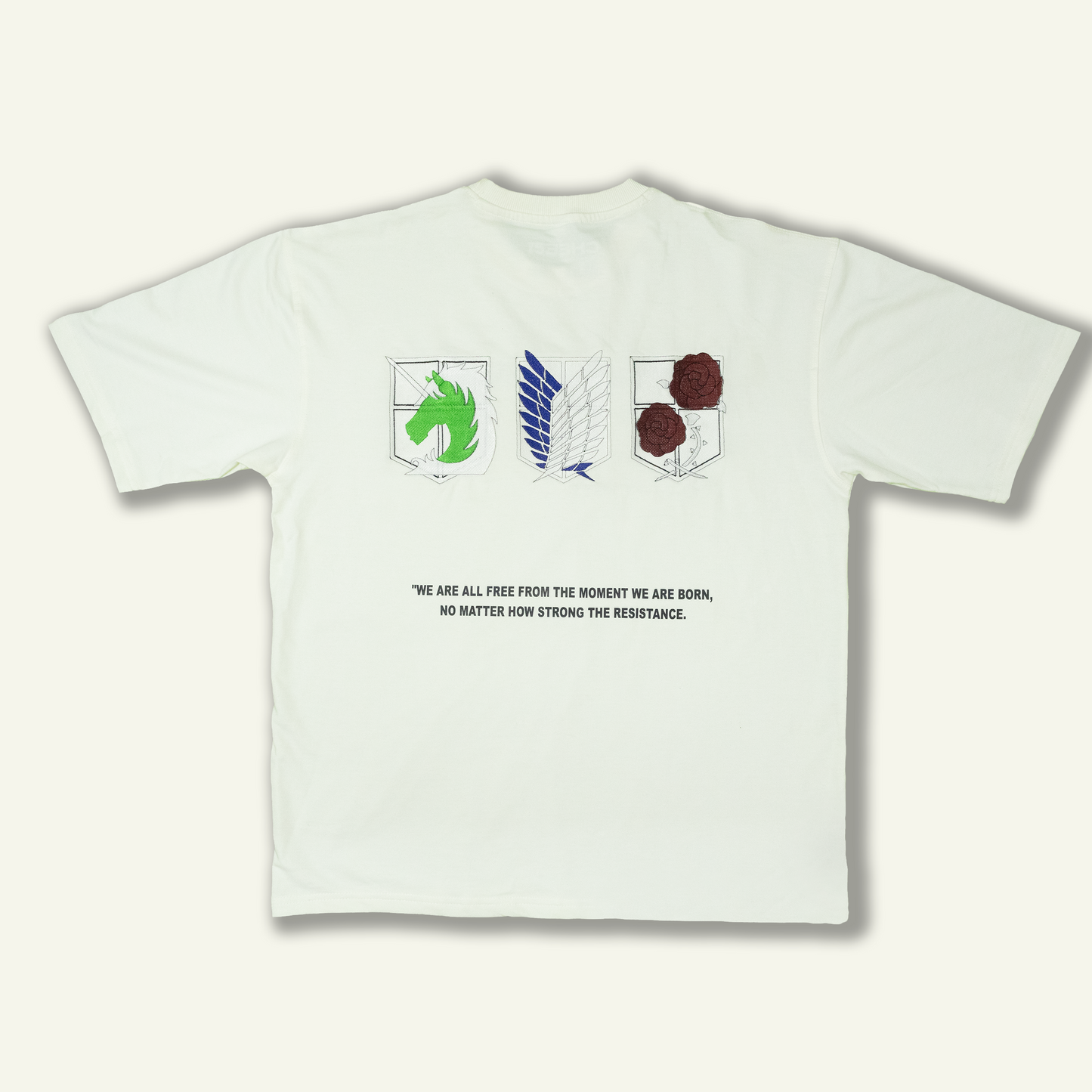 AOT Embroidered Unisex Oversized T-shirt